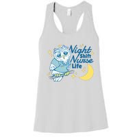 Night Shift Nurse Life Owl Women's Racerback Tank