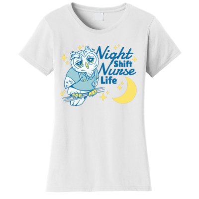 Night Shift Nurse Life Owl Women's T-Shirt