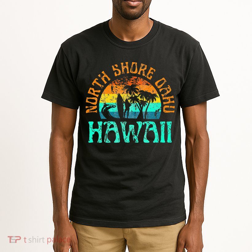 North Shore Oahu Hawaii Surf Beach Surfer Waves Tall T-Shirt