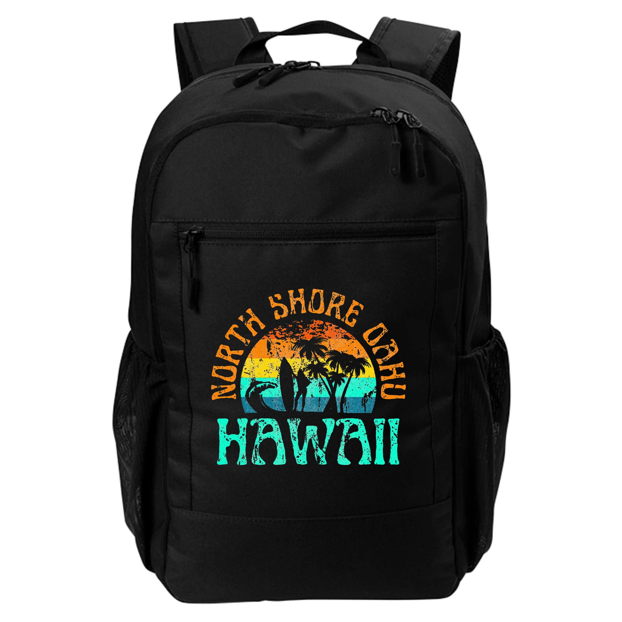 North Shore Oahu Hawaii Surf Beach Surfer Waves Backpack