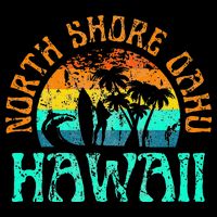 North Shore Oahu Hawaii Surf Beach Surfer Waves Backpack