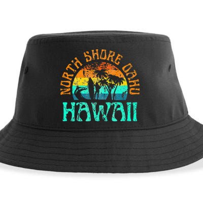 North Shore Oahu Hawaii Surf Beach Surfer Waves Sustainable Bucket Hat