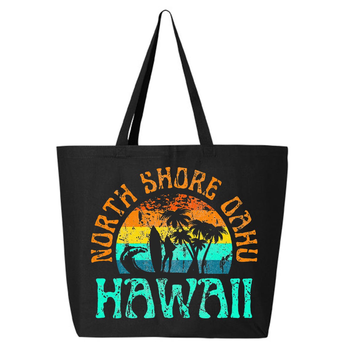 North Shore Oahu Hawaii Surf Beach Surfer Waves 25L Jumbo Tote