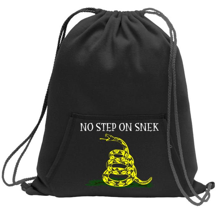 No Step On Sweatshirt Cinch Pack Bag