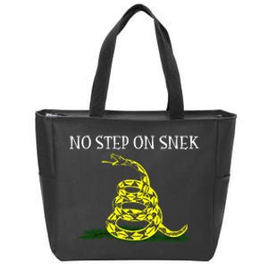 No Step On Zip Tote Bag