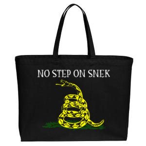 No Step On Cotton Canvas Jumbo Tote