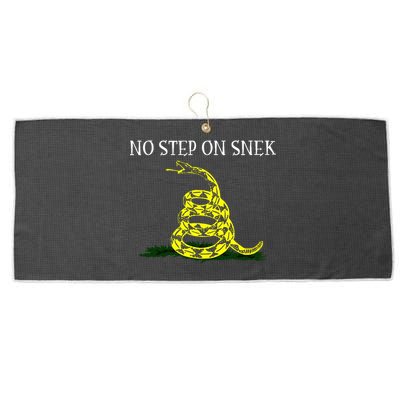 No Step On Snek  Large Microfiber Waffle Golf Towel