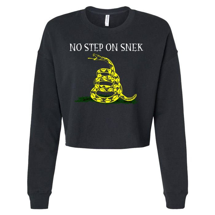 No Step On Snek  Cropped Pullover Crew