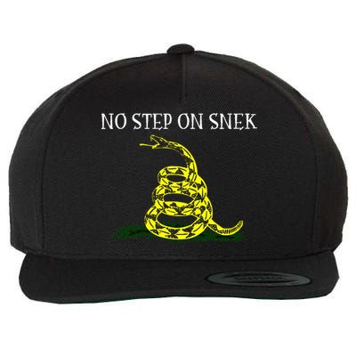 No Step On Snek  Wool Snapback Cap