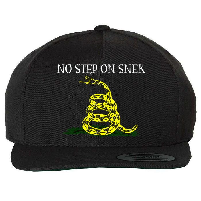 No Step On Snek  Wool Snapback Cap