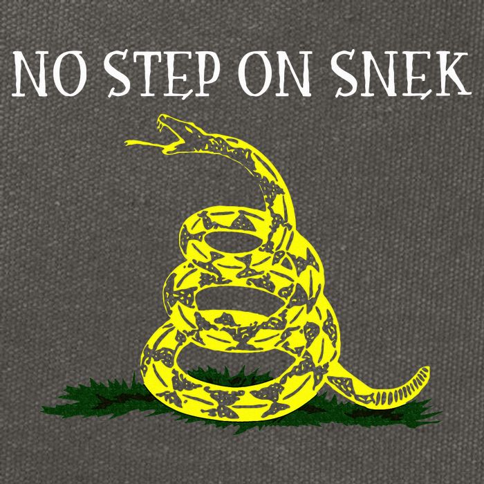 No Step On Snek  Cotton Canvas Backpack