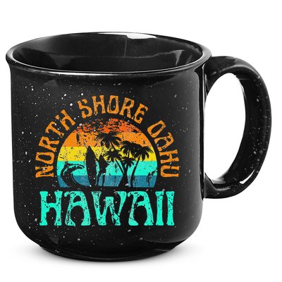 North Shore Oahu Hawaii Surf Beach Surfer Waves 15oz Campfire Ceramic Mug