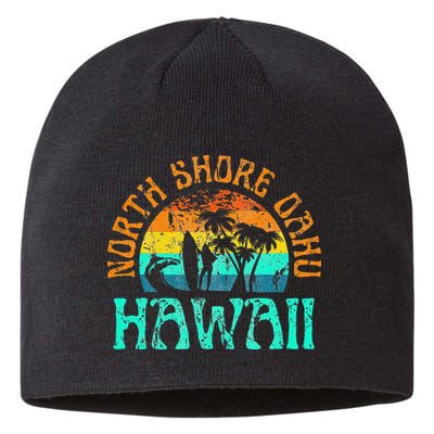 North Shore Oahu Hawaii Surf Beach Surfer Waves Sustainable Beanie