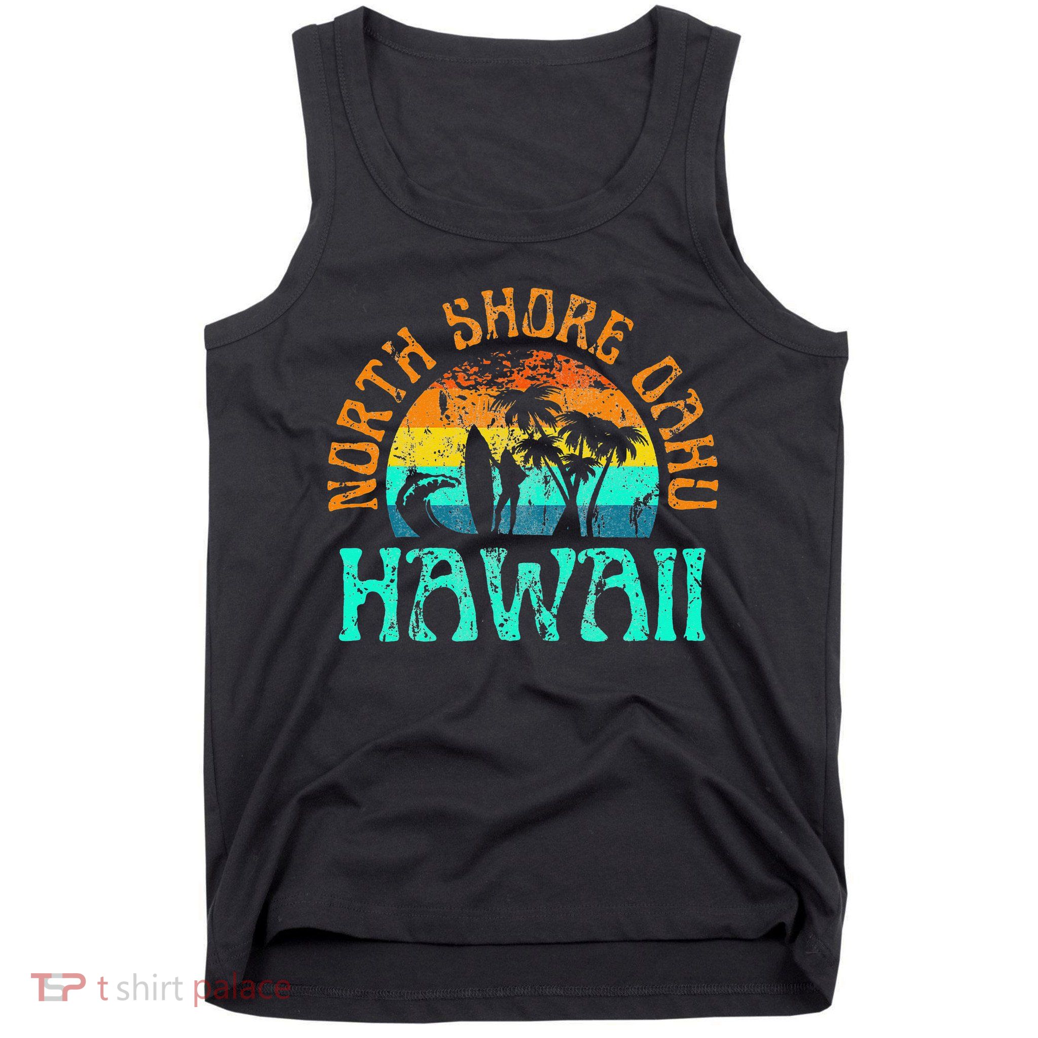 North Shore Oahu Hawaii Surf Beach Surfer Waves Tank Top