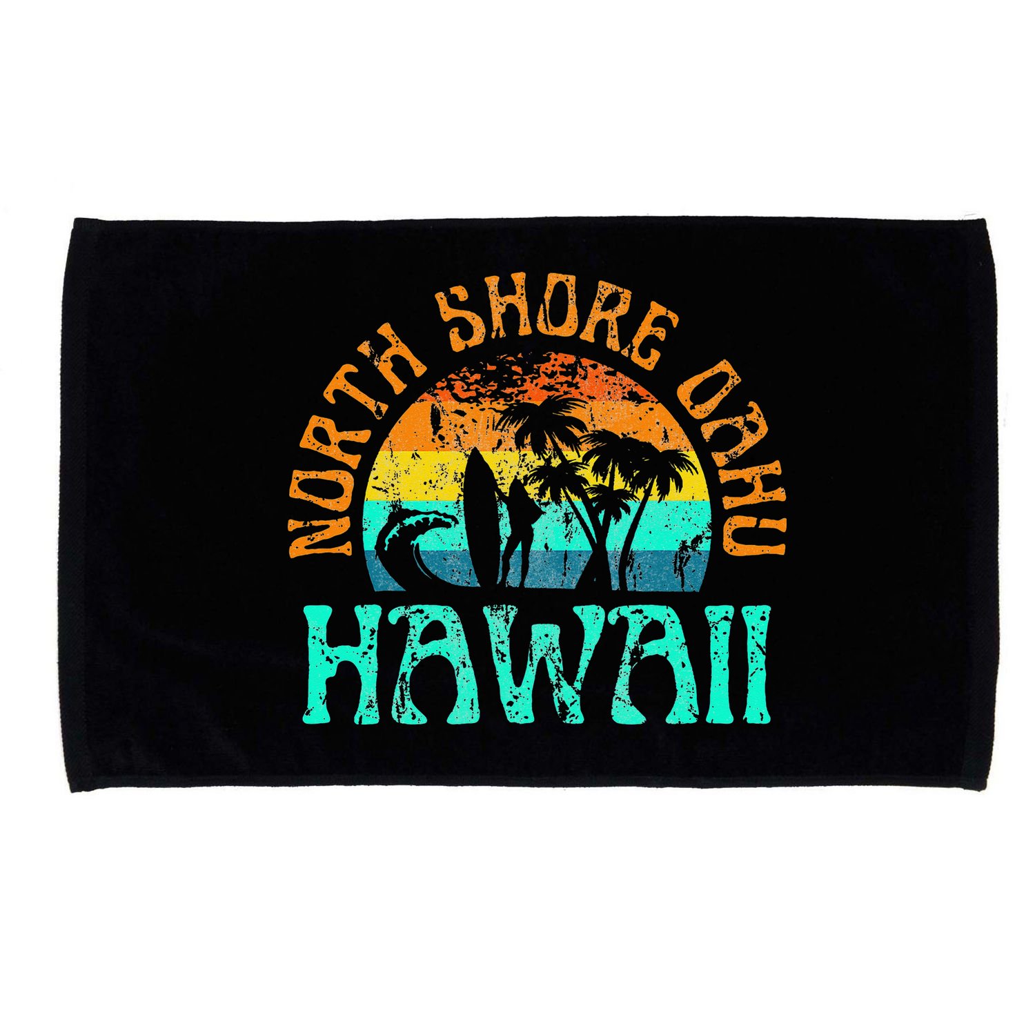 North Shore Oahu Hawaii Surf Beach Surfer Waves Microfiber Hand Towel