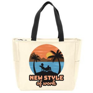 New Style Of Work Zip Tote Bag