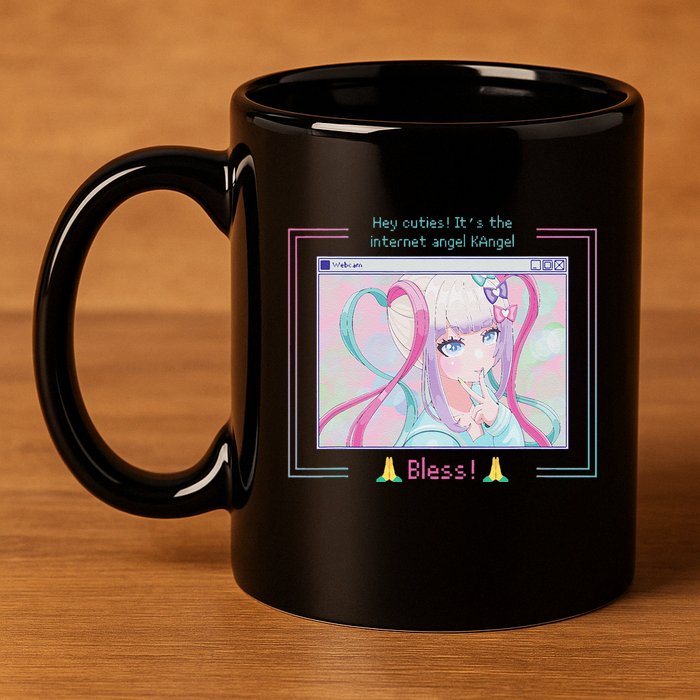 Needy Streamer Overload Kangel Japanese Anime Kawaii Girl 11oz C Handle Ceramic Mug