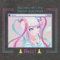 Needy Streamer Overload Kangel Japanese Anime Kawaii Girl Vector Backpack