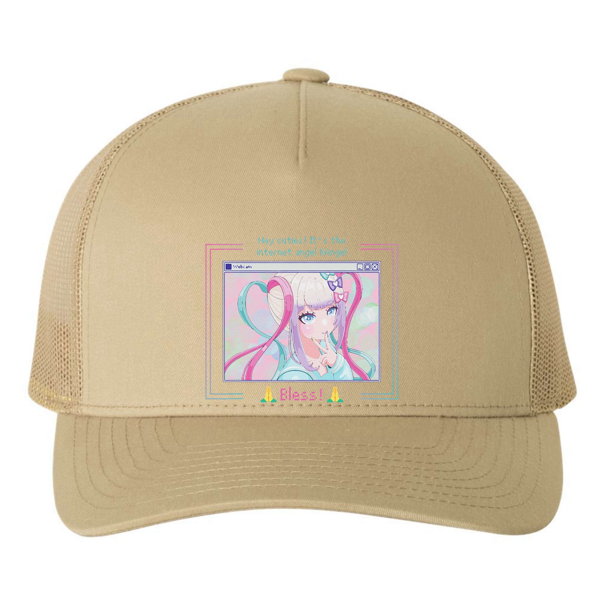 Needy Streamer Overload Kangel Japanese Anime Kawaii Girl Yupoong Adult 5-Panel Trucker Hat