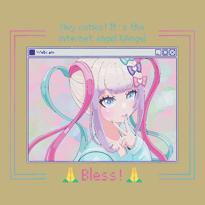 Needy Streamer Overload Kangel Japanese Anime Kawaii Girl Button