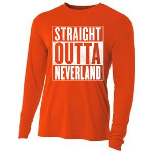 Neverland Straight Outta Neverland Funny Gift Cooling Performance Long Sleeve Crew