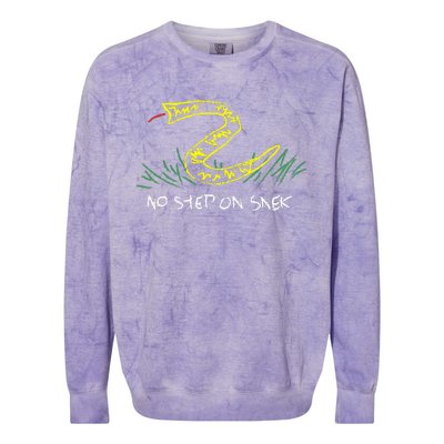 No Step On Gadsden Flag Colorblast Crewneck Sweatshirt