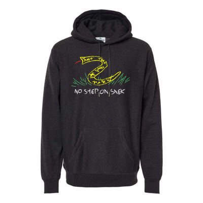 No Step On Gadsden Flag Premium Hoodie