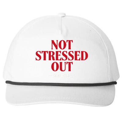 Not Stressed Out Casa De Klub Snapback Five-Panel Rope Hat