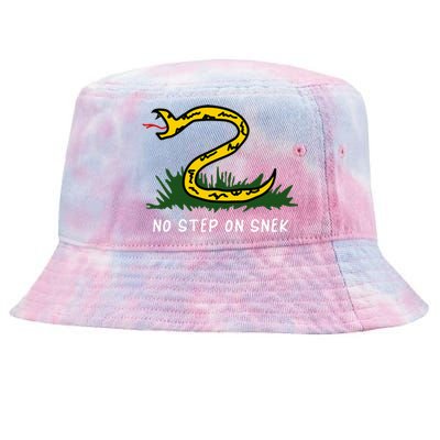 No Step On Funny Parody Meme Tie-Dyed Bucket Hat