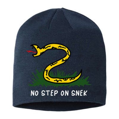 No Step On Funny Parody Meme Sustainable Beanie