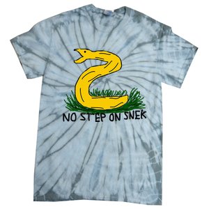 No Step On S.N.E.K Funny Bad Drawing Snake Parody Tie-Dye T-Shirt