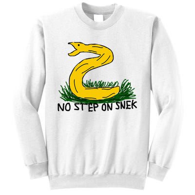 No Step On S.N.E.K Funny Bad Drawing Snake Parody Sweatshirt