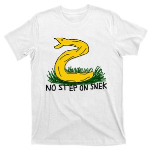 No Step On S.N.E.K Funny Bad Drawing Snake Parody T-Shirt