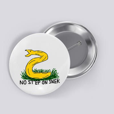 No Step On S.N.E.K Funny Bad Drawing Snake Parody Button