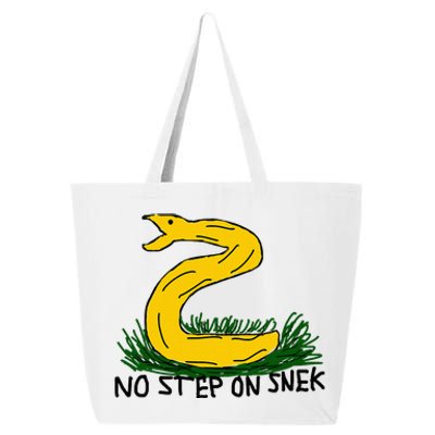 No Step On S.N.E.K Funny Bad Drawing Snake Parody 25L Jumbo Tote