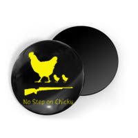 No Step On Chicky Libertarian Rifle Gadsden Flag Chicken Gun Magnet