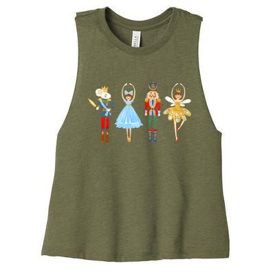 Nutcracker Sugar Plum Fairy Christmas 2022 Gift Women's Racerback Cropped Tank