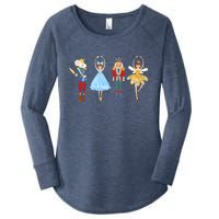 Nutcracker Sugar Plum Fairy Christmas 2022 Gift Women's Perfect Tri Tunic Long Sleeve Shirt