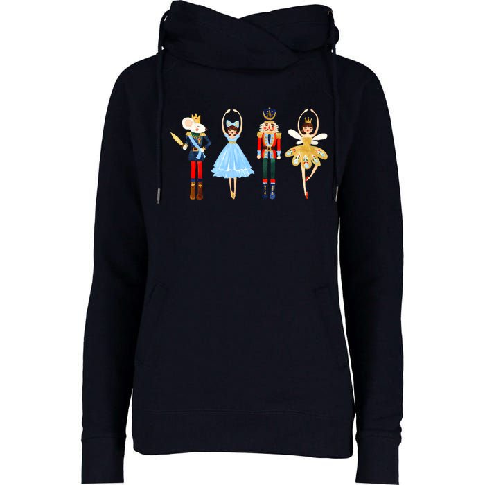 Nutcracker Sugar Plum Fairy Christmas 2022 Gift Womens Funnel Neck Pullover Hood