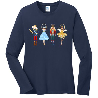 Nutcracker Sugar Plum Fairy Christmas 2022 Gift Ladies Long Sleeve Shirt