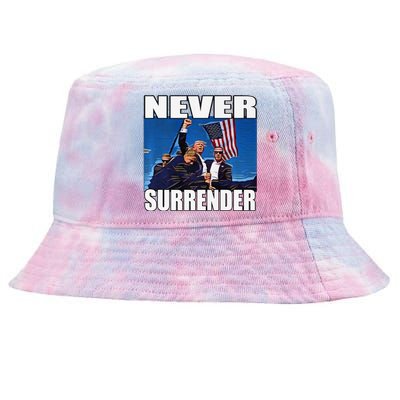 Never Surrender Premium Tie-Dyed Bucket Hat