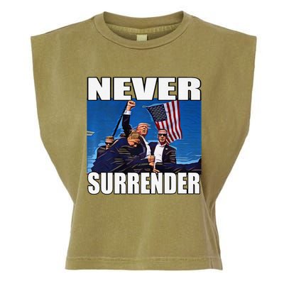 Never Surrender Premium Garment-Dyed Women's Muscle Tee