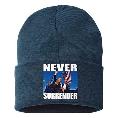 Never Surrender Premium Sustainable Knit Beanie