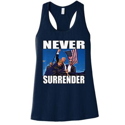 Never Surrender Premium Women's Racerback Tank