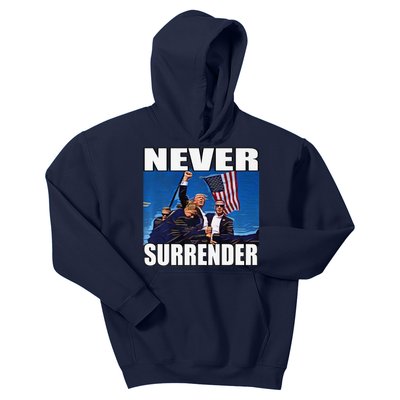 Never Surrender Premium Kids Hoodie