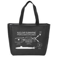 Nuclear Submarine Propulsion Funny Diagram Zip Tote Bag