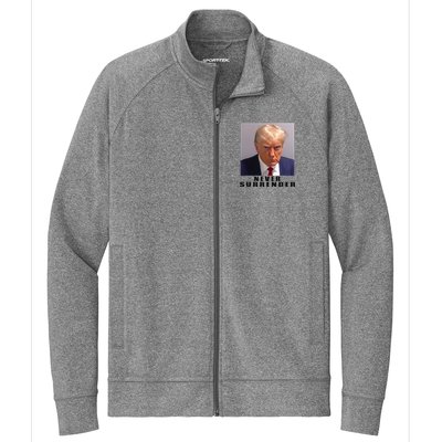 Never Surrender Pro Trump Stretch Full-Zip Cadet Jacket