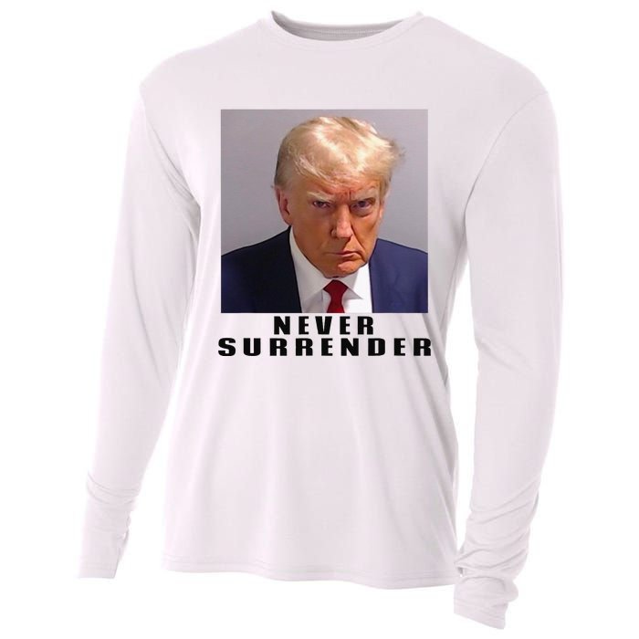 Never Surrender Pro Trump Cooling Performance Long Sleeve Crew