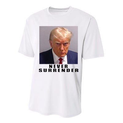 Never Surrender Pro Trump Performance Sprint T-Shirt