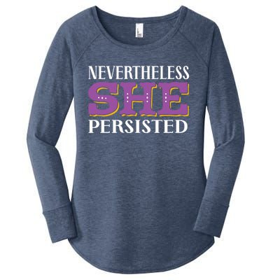 Nevertheless She Persisted Feminist Af Strong Gift Women's Perfect Tri Tunic Long Sleeve Shirt